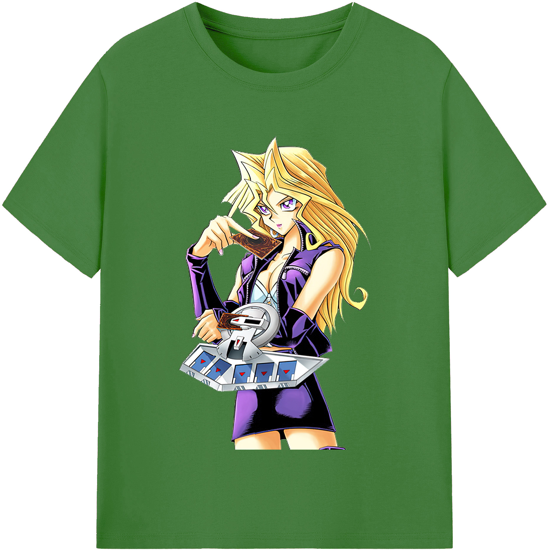 （画像用） 遊☆戯☆王 Yu-Gi-Oh! レディースカジュアルプリントTシャツ（綿100％）